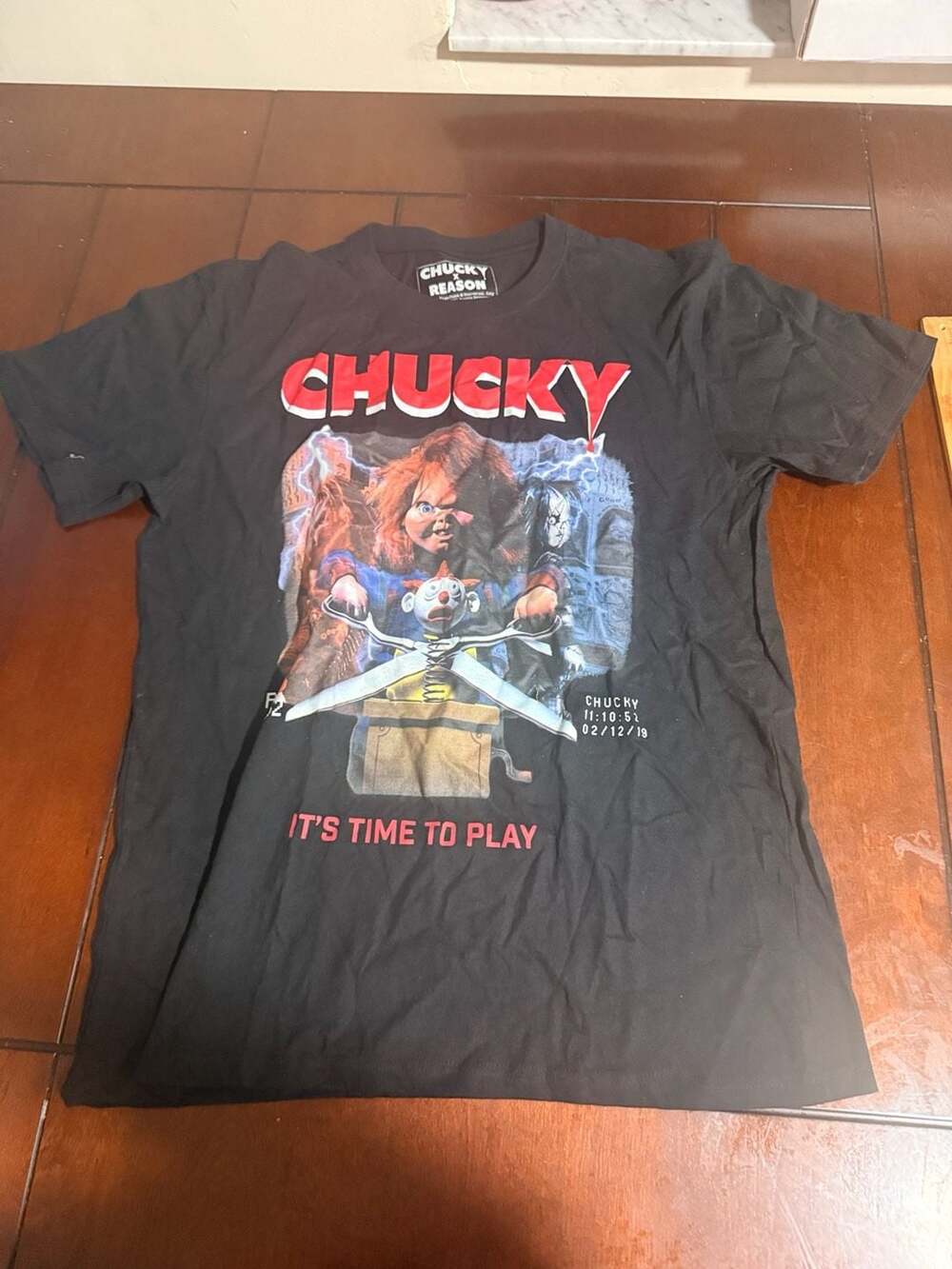 Chucky x Reason 'It's Time To Play' Horror Movie Graphic T-Shirt